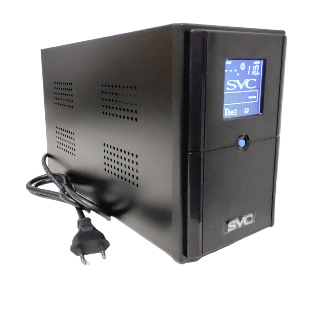 NOBREAK UPS SVC V-1200-LCD-EU 1200VA 720W USB 110V