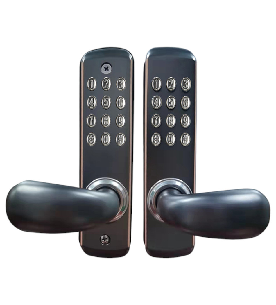FECHADURA MECÂNICA S701-2 SENHA/CHAVE INTERIOR-EXTERIOR PRET